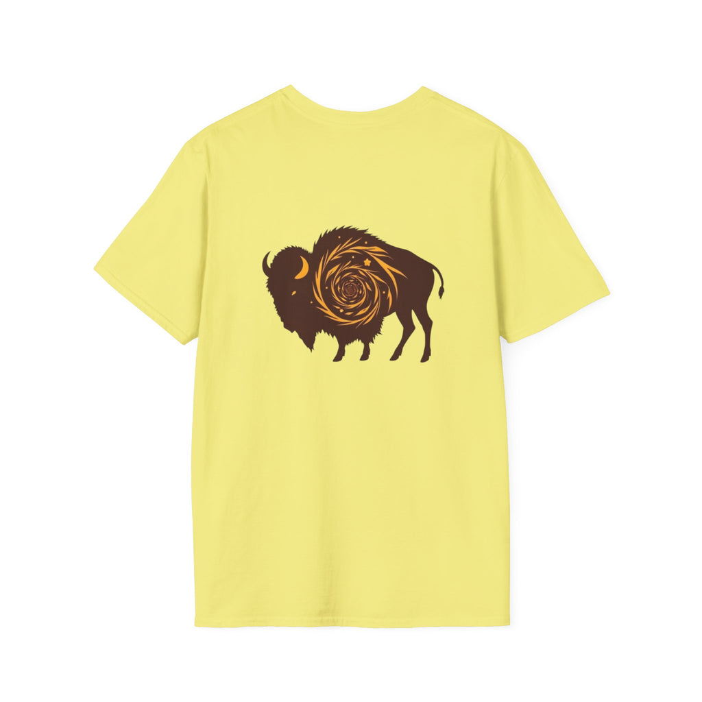 Buffalo Spiral Design Unisex Softstyle T-shirt