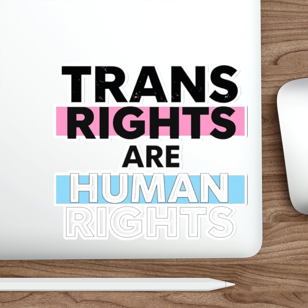 Die-Cut Stickers - TRANS RIGHTS ARE HUMAN RIGHTS
