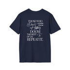 Patriotic Unisex Softstyle T-Shirt - "USA" & History Quote Design