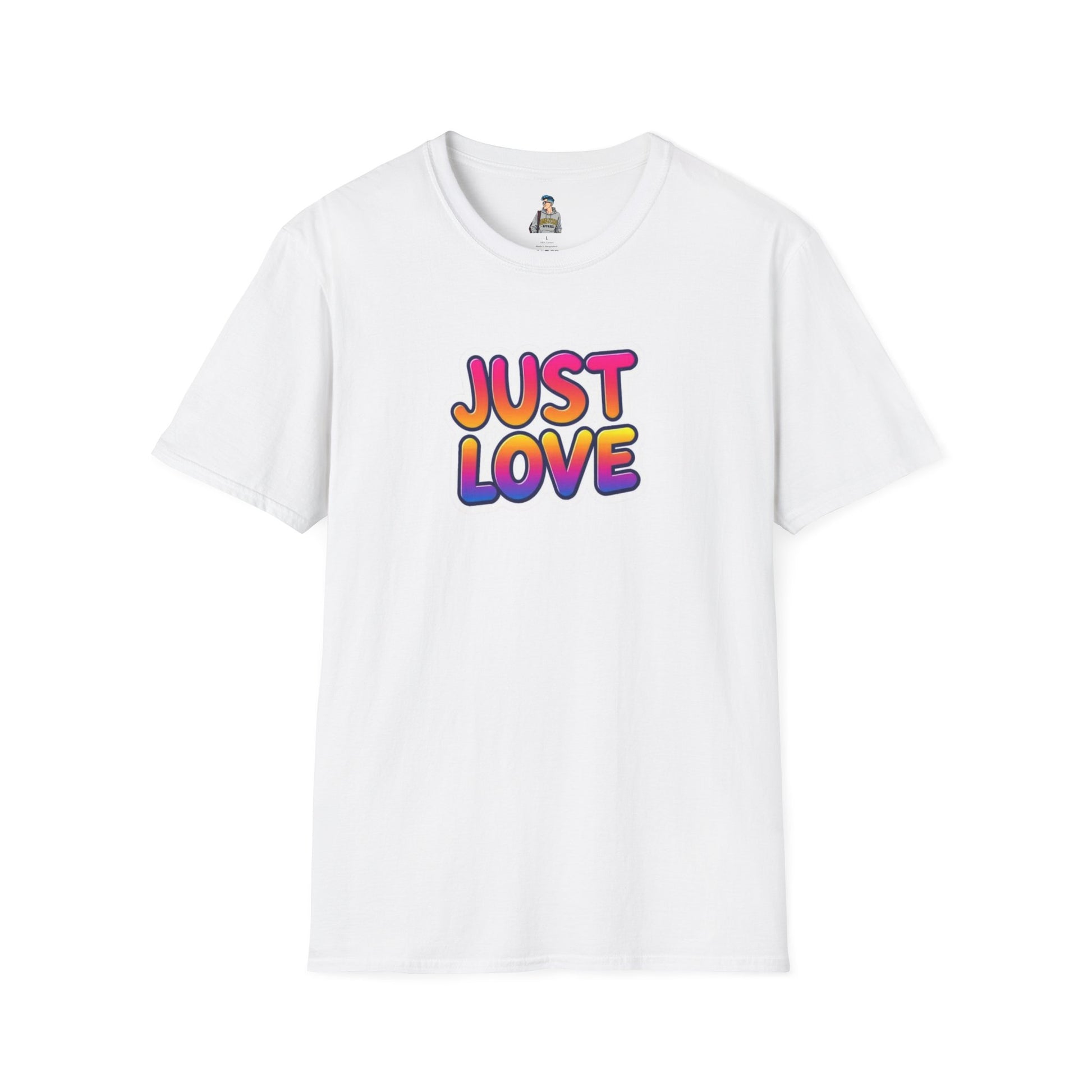 Just Love Unisex Softstyle T-Shirt | Perfect for Pride, Anniversaries, and Everyday Wear
