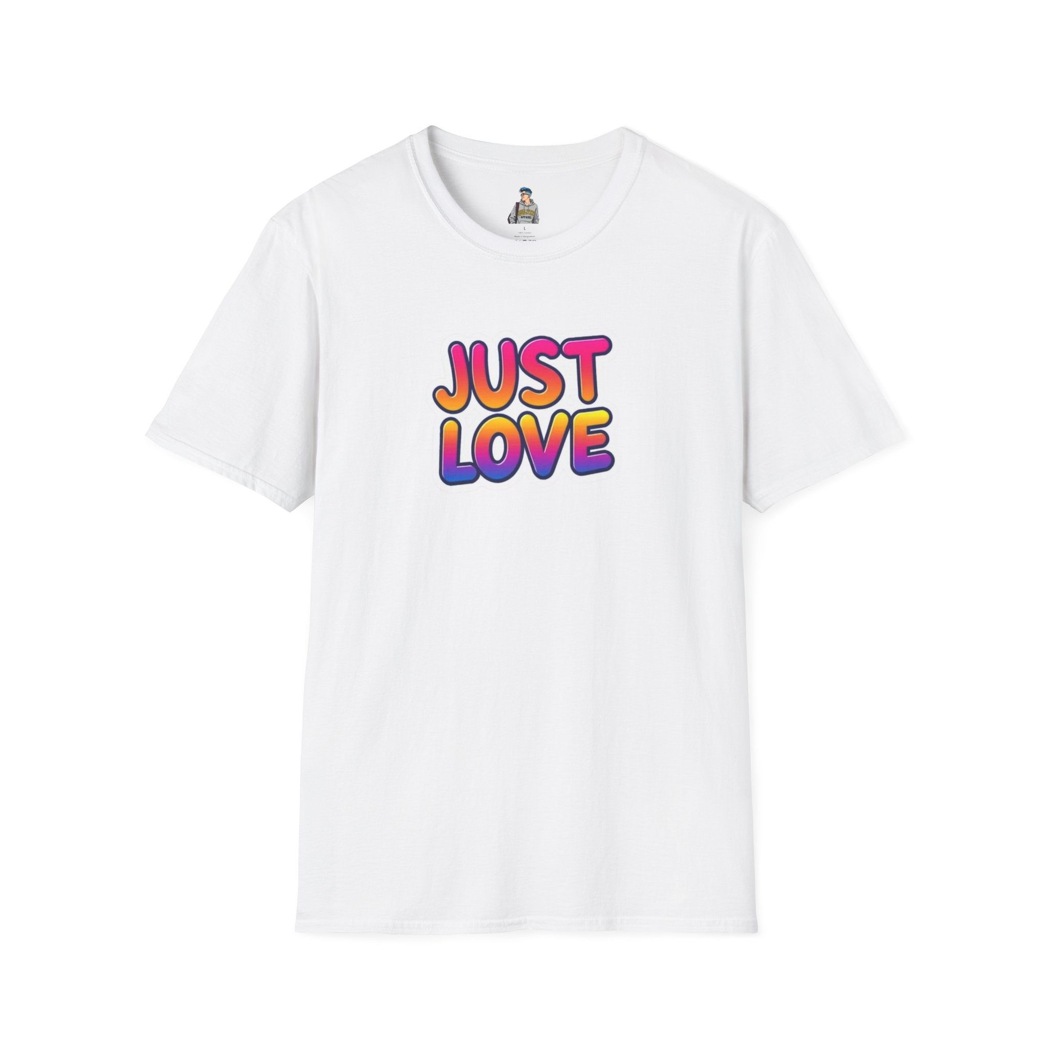 Just Love Unisex Softstyle T-Shirt | Perfect for Pride, Anniversaries, and Everyday Wear