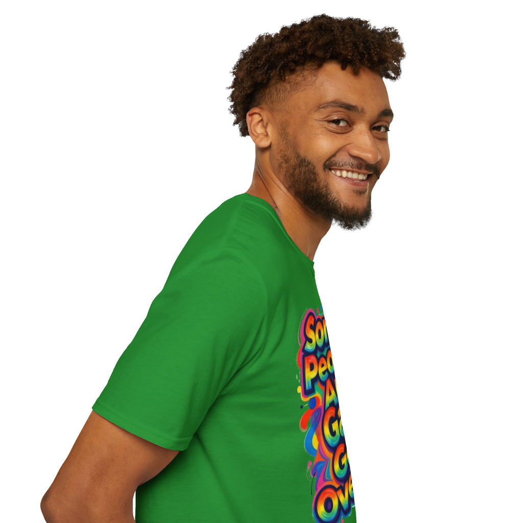 Some People Are Gay Get Over It T-Shirt — Rainbow Pride Statement Tee