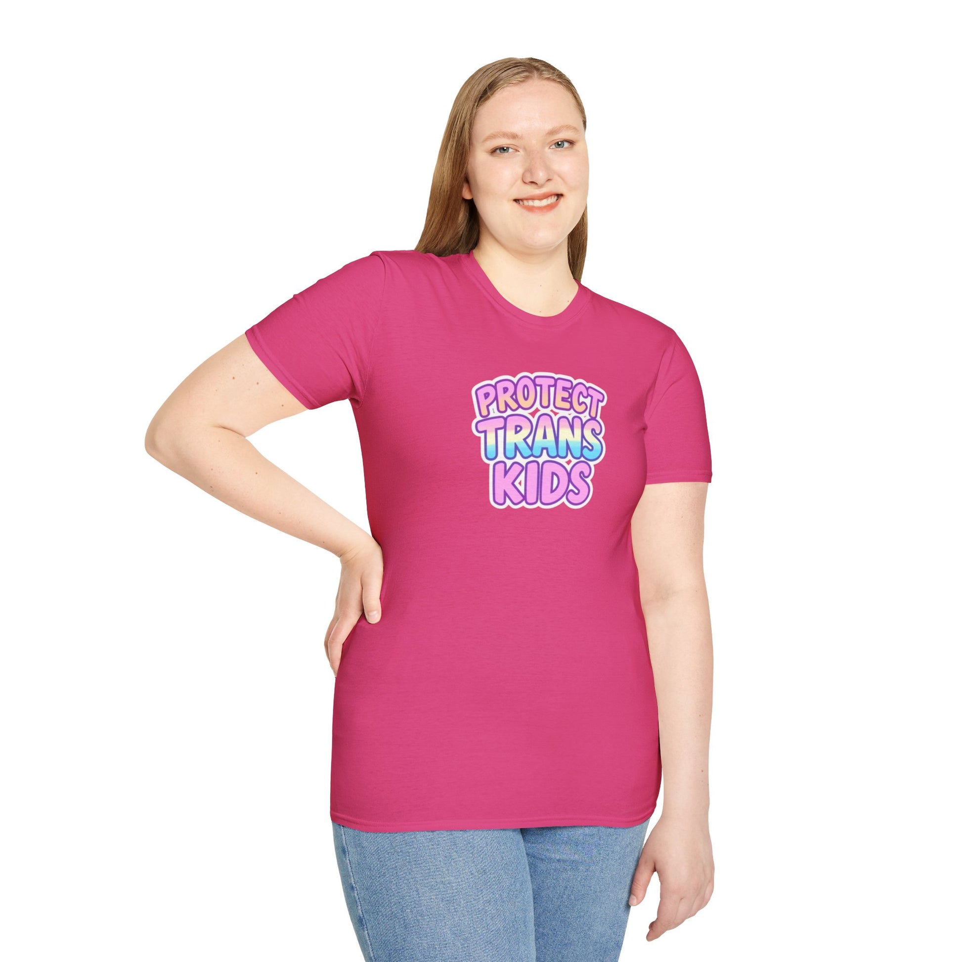 Unisex Softstyle T-Shirt - Protect Trans Kids Tee