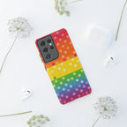 Rainbow Polka-Dot Tough Case for Android