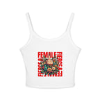 Fierce Female Floral Spaghetti Strap Tank Top