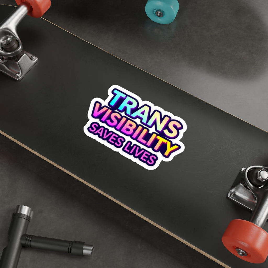 Die-Cut Stickers - TRANS VISIBILITY SAVES LIVES