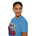 Boys Can Wear Pink T-Shirt — Bold Retro Feminist Graphic Tee