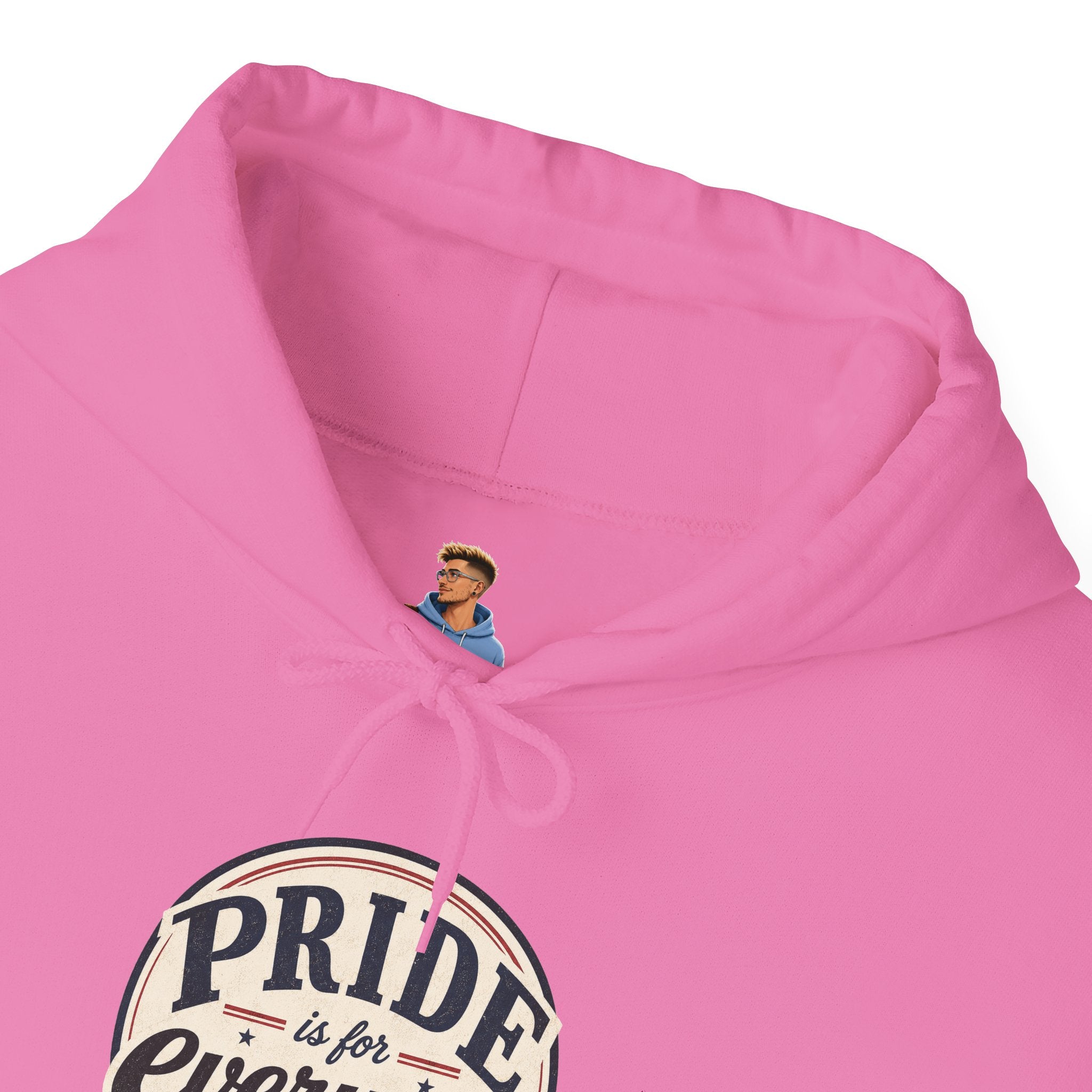 Pride Is For Everyone Pullover Hoodie — Vintage Graphic Inclusivity Sweatshirt