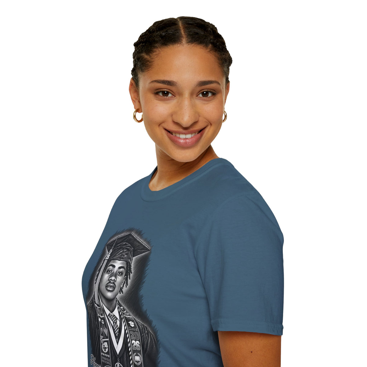 Portrait Front and Back - In Memory of Pierre Damas Bel T-Shirt