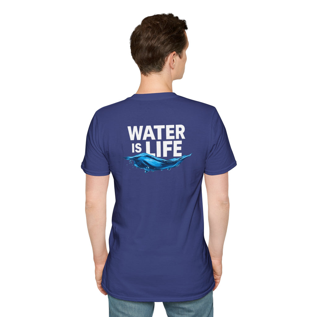 Water is Life Unisex T-Shirt | Eco-Friendly Tee for Environmentalists, Beach Lovers, Awareness Campaigns, Gifting