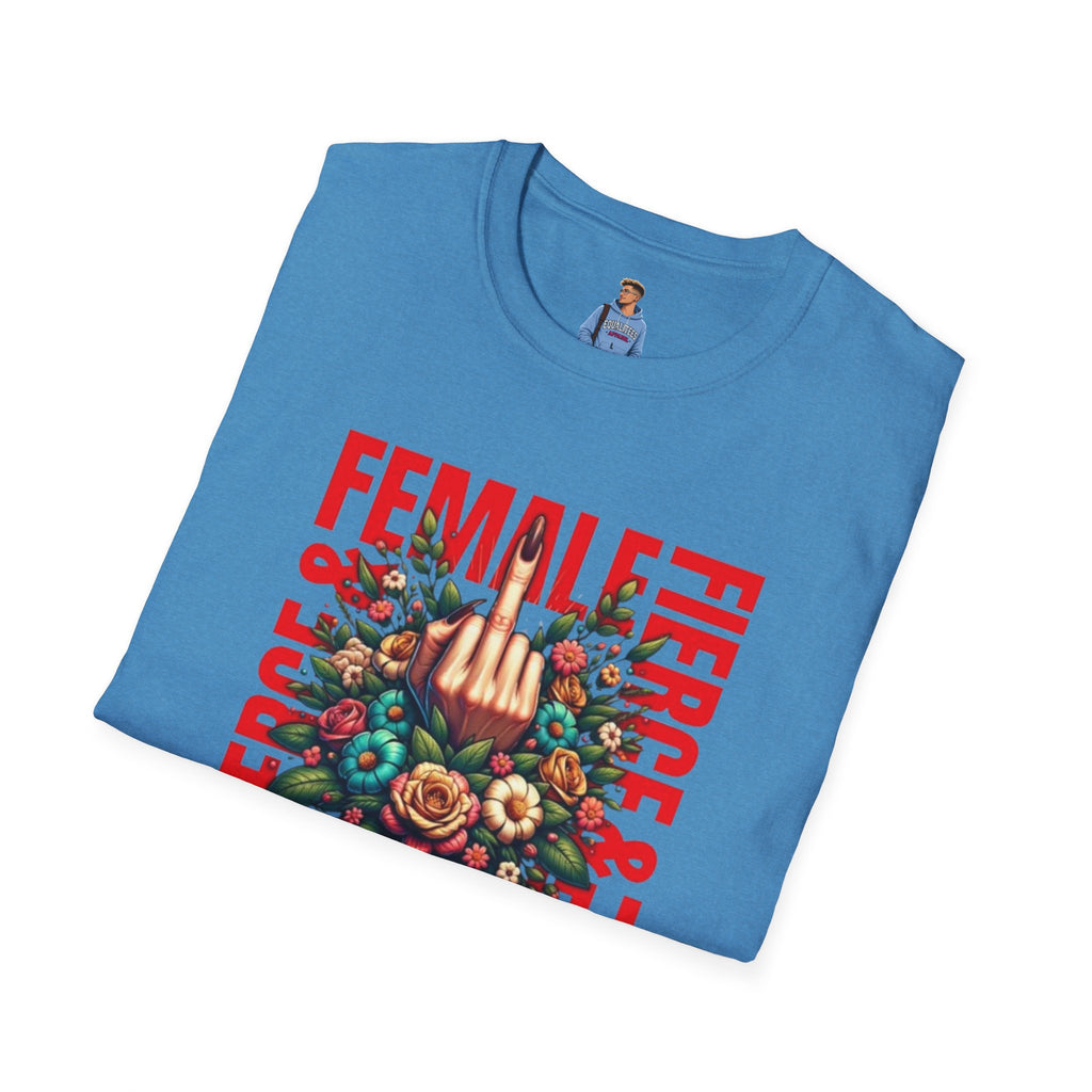 Fierce Female Unisex T-Shirt - Softstyle Floral Graphic Tee