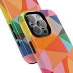 Colorful Geometric Tough Phone Case for iPhone