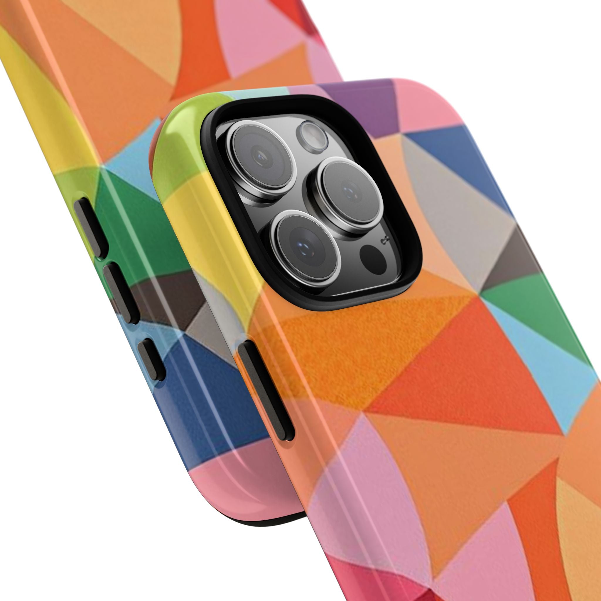 Colorful Geometric Tough Phone Case for iPhone