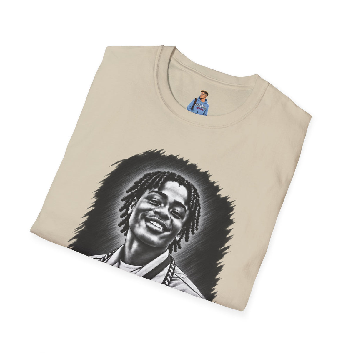 Smiling Portrait Front - In Memory of Pierre Damas Bel T-Shirt