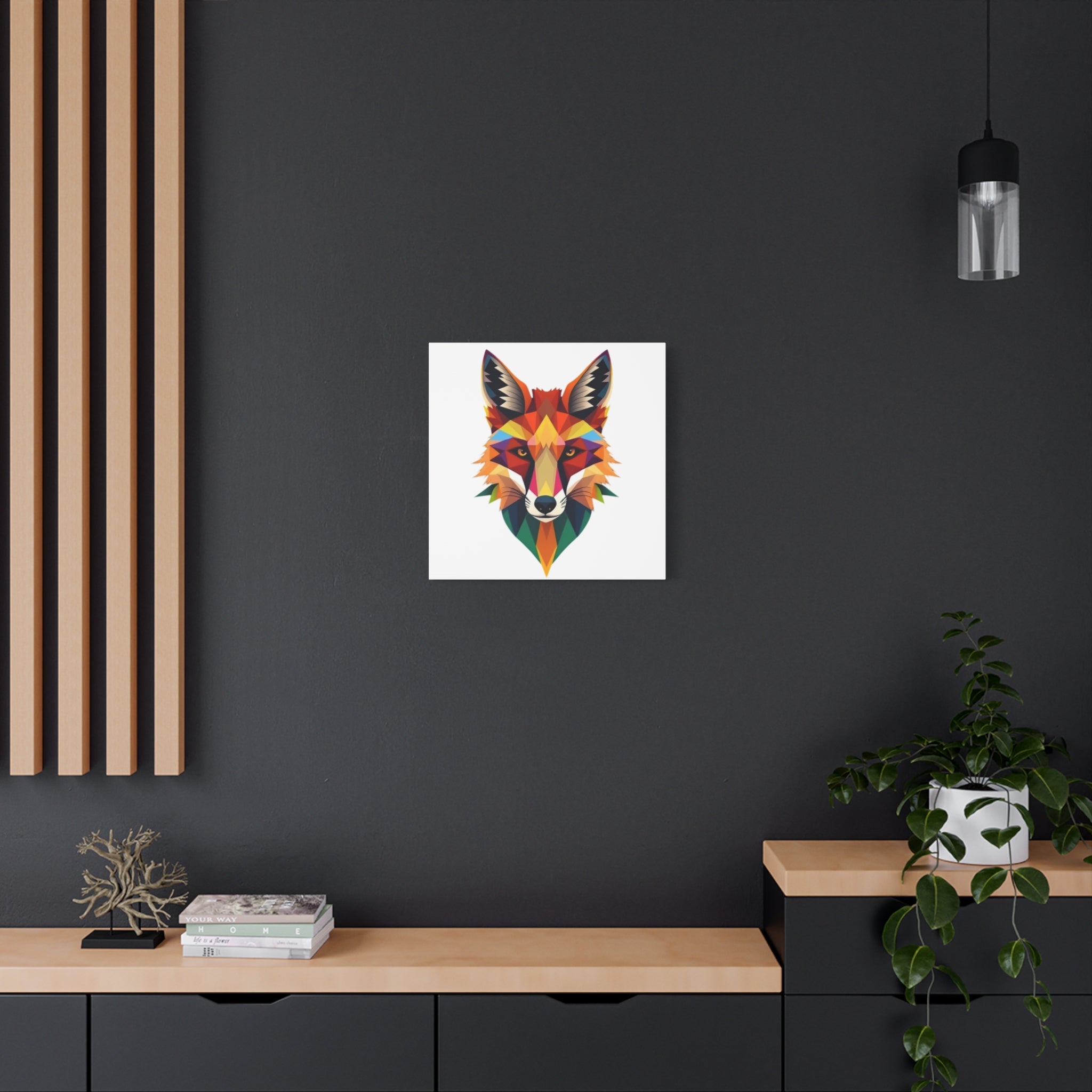 Colorful Fox Canvas Wall Art - Polished Modern Home Décor