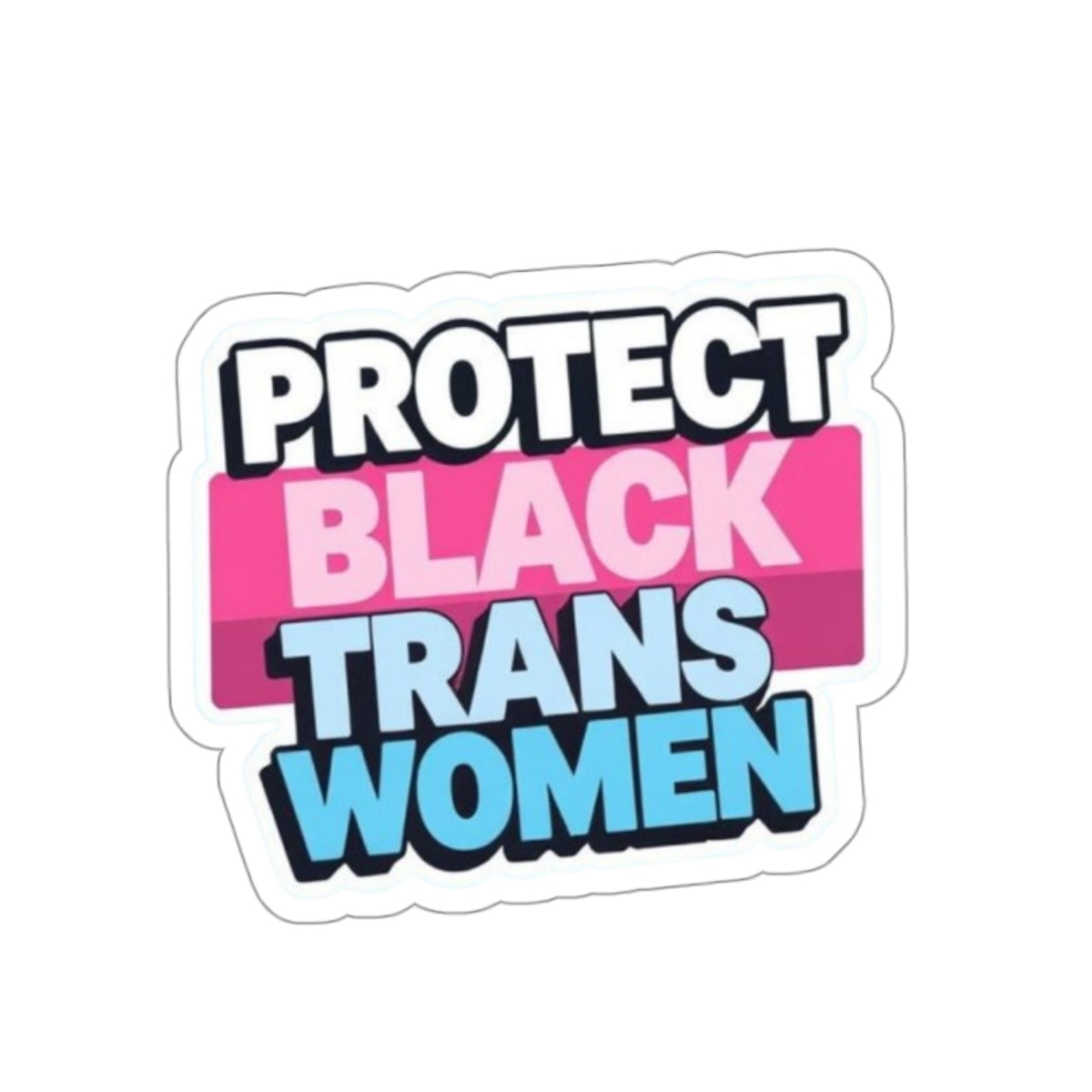 Die-Cut Stickers - PROTECT BLACK TRANS WOMEN
