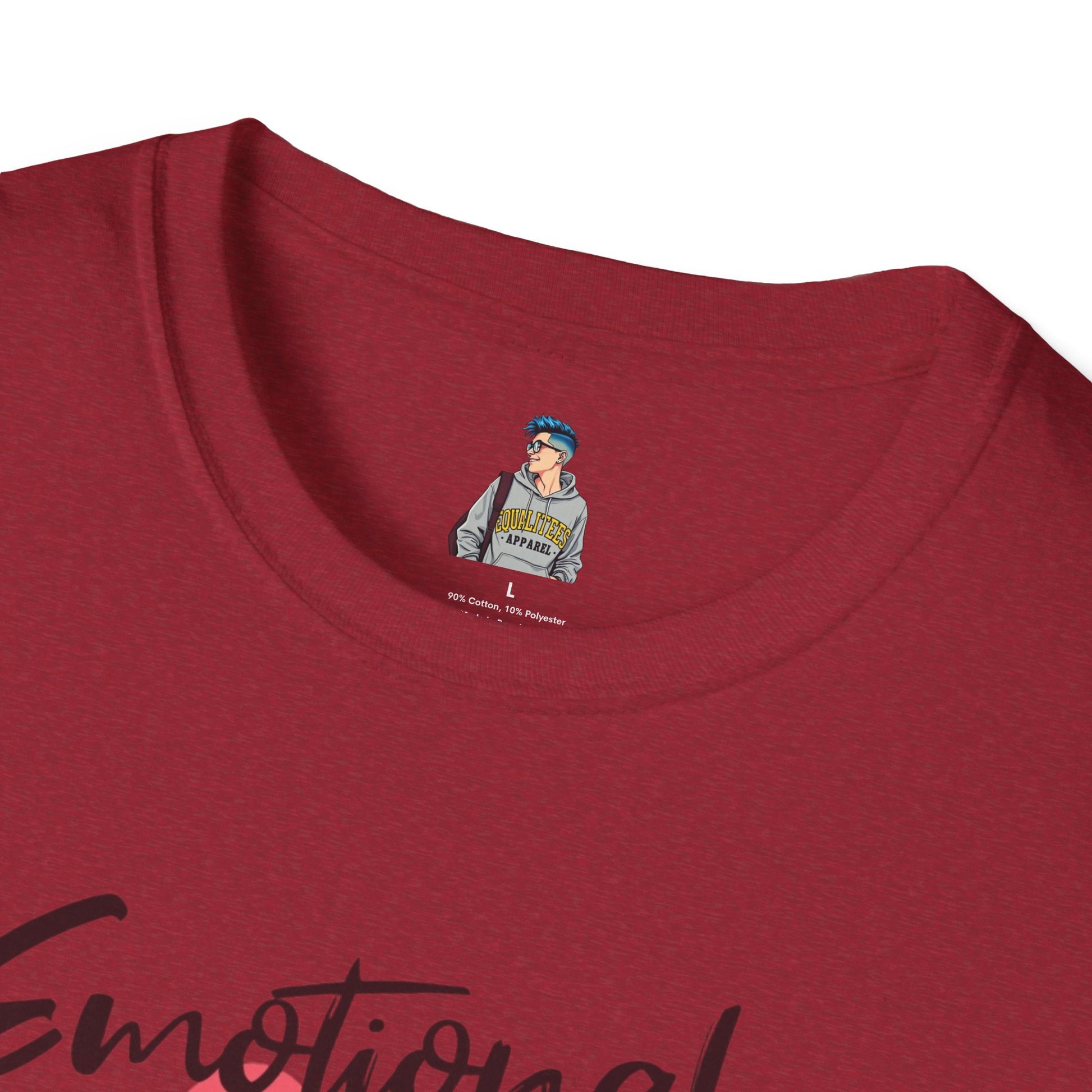 Emotional Support Human Unisex Softstyle T-Shirt
