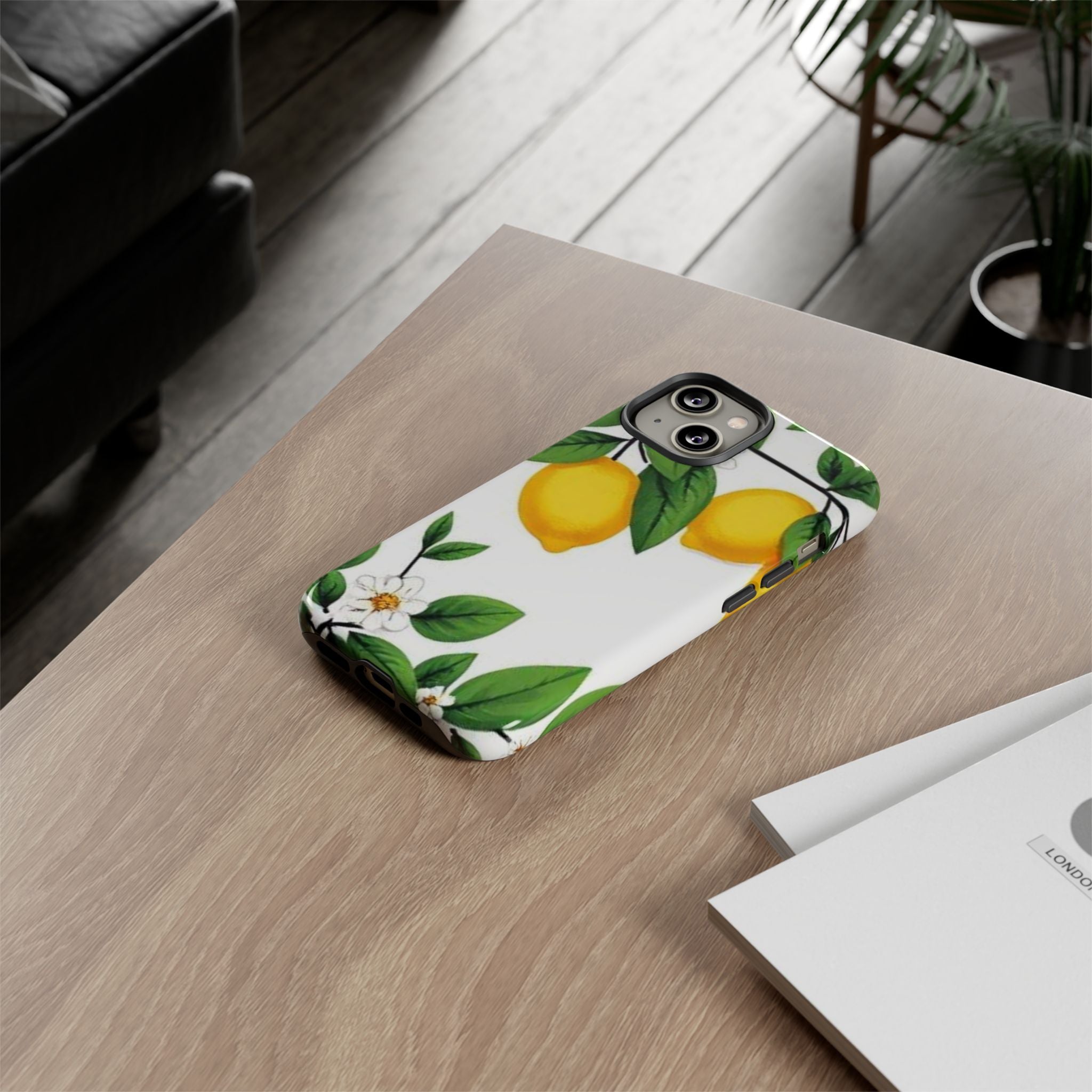 Lemon Blossom Tough Phone Case for iPhone