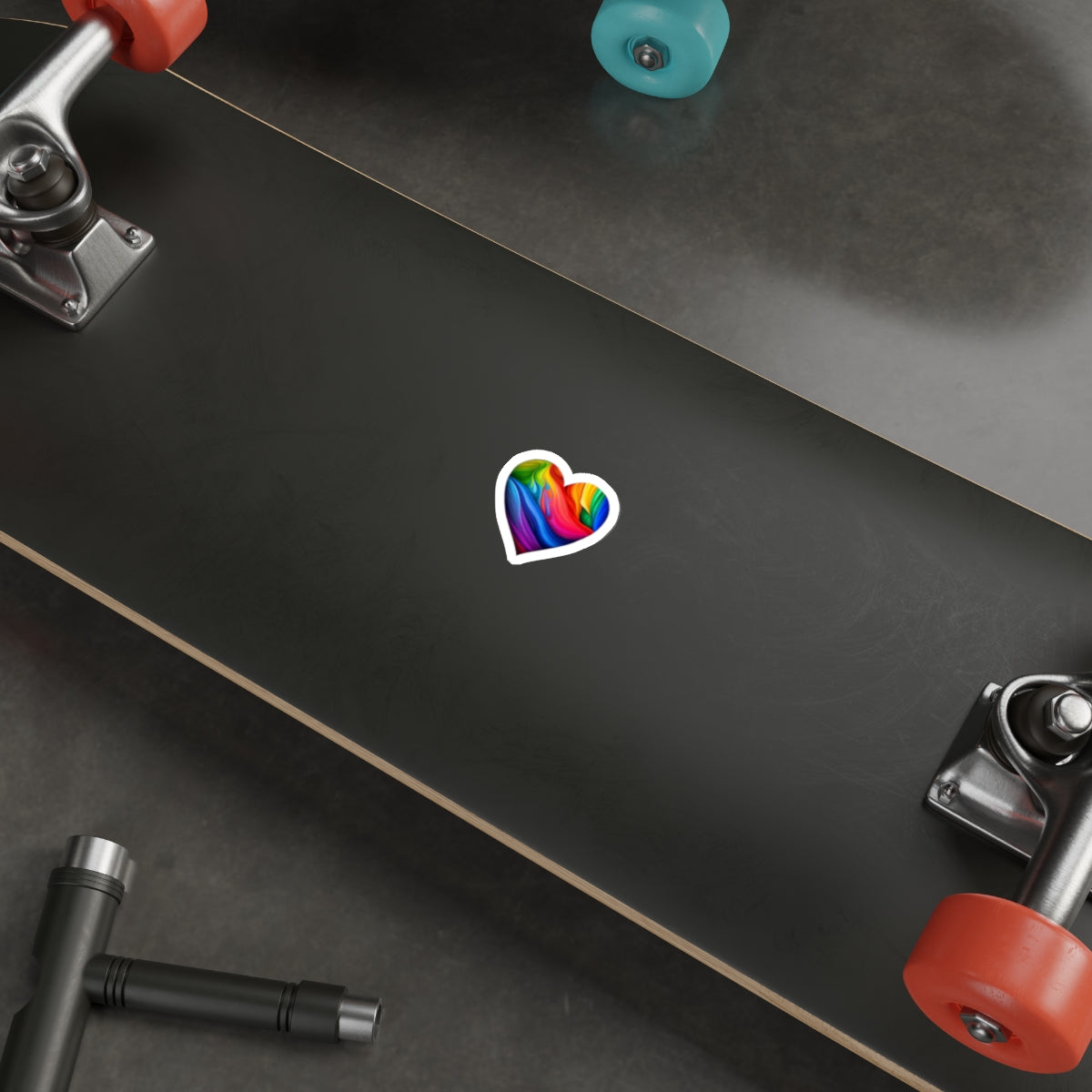 Die-Cut Stickers - Rainbow Heart