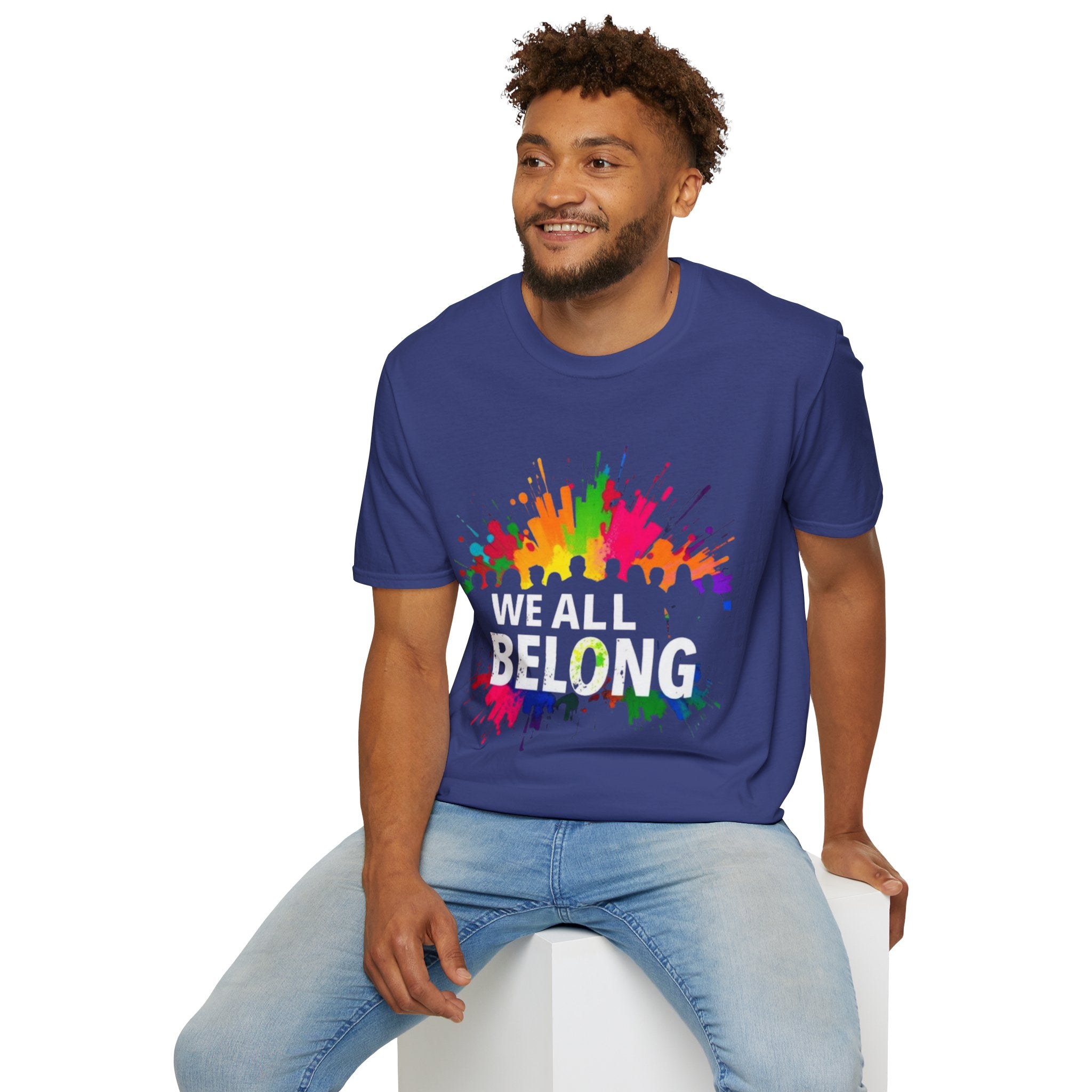 Unisex Softstyle T-Shirt - 'We All Belong"