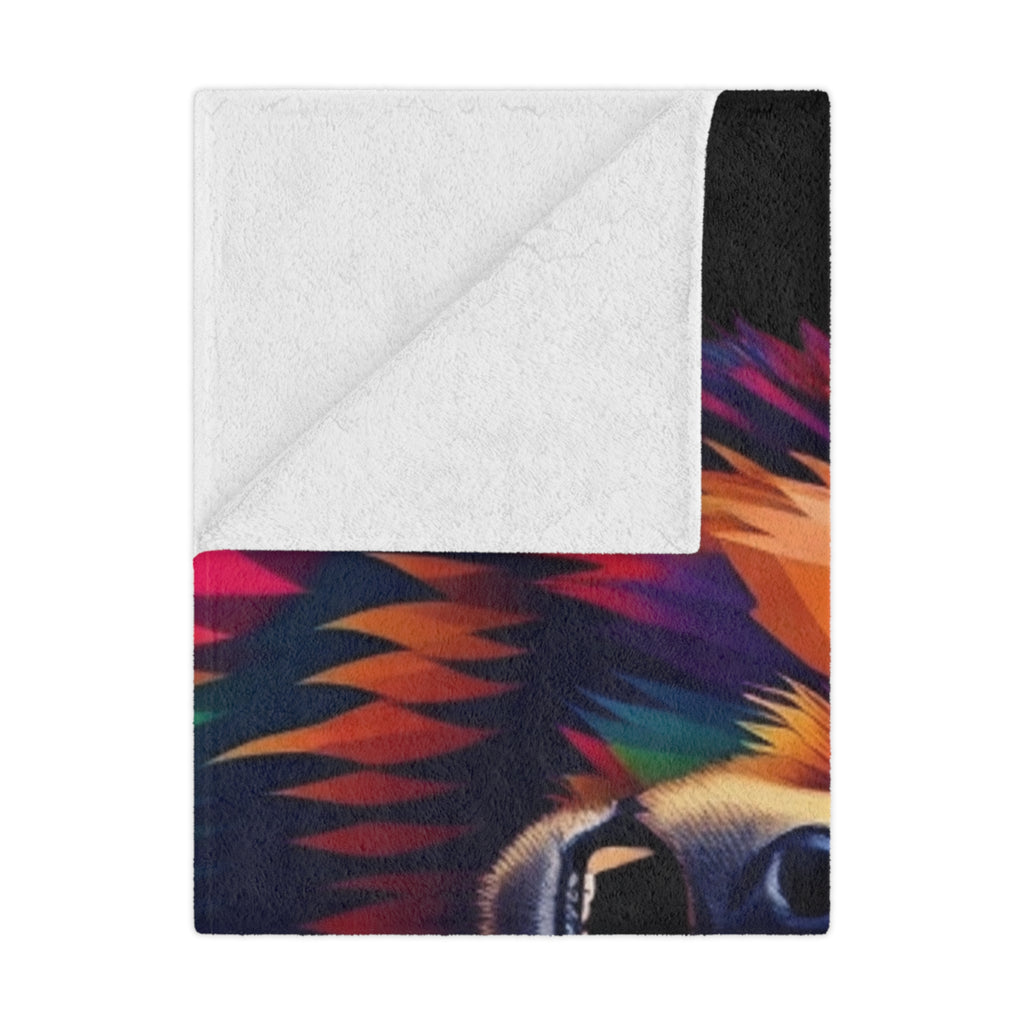 Fractal Bear Microfiber Blanket