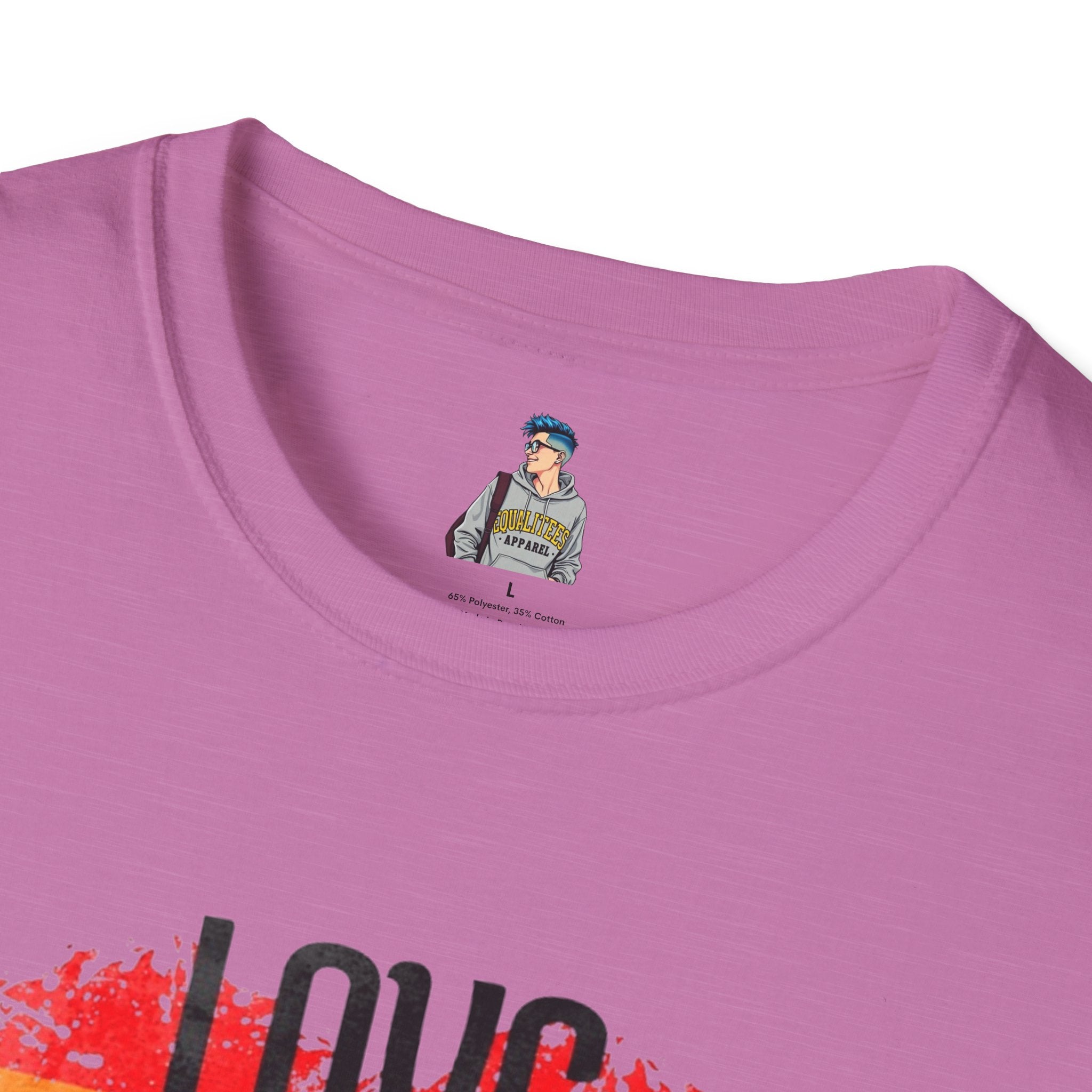 Pride Love Is Love Unisex Softstyle T-Shirt - EqualiTees.Me
