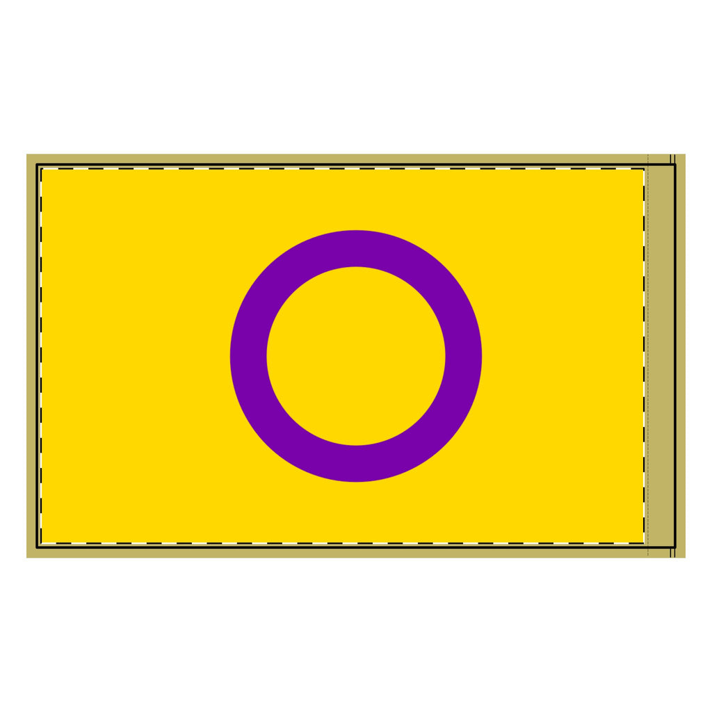 Flag Double-Sided Intersex Pride