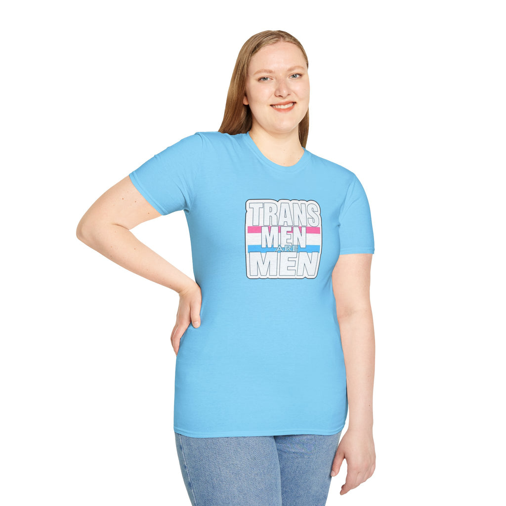 Unisex Softstyle T-Shirt - 'Trans Men Are Men' Statement Tee