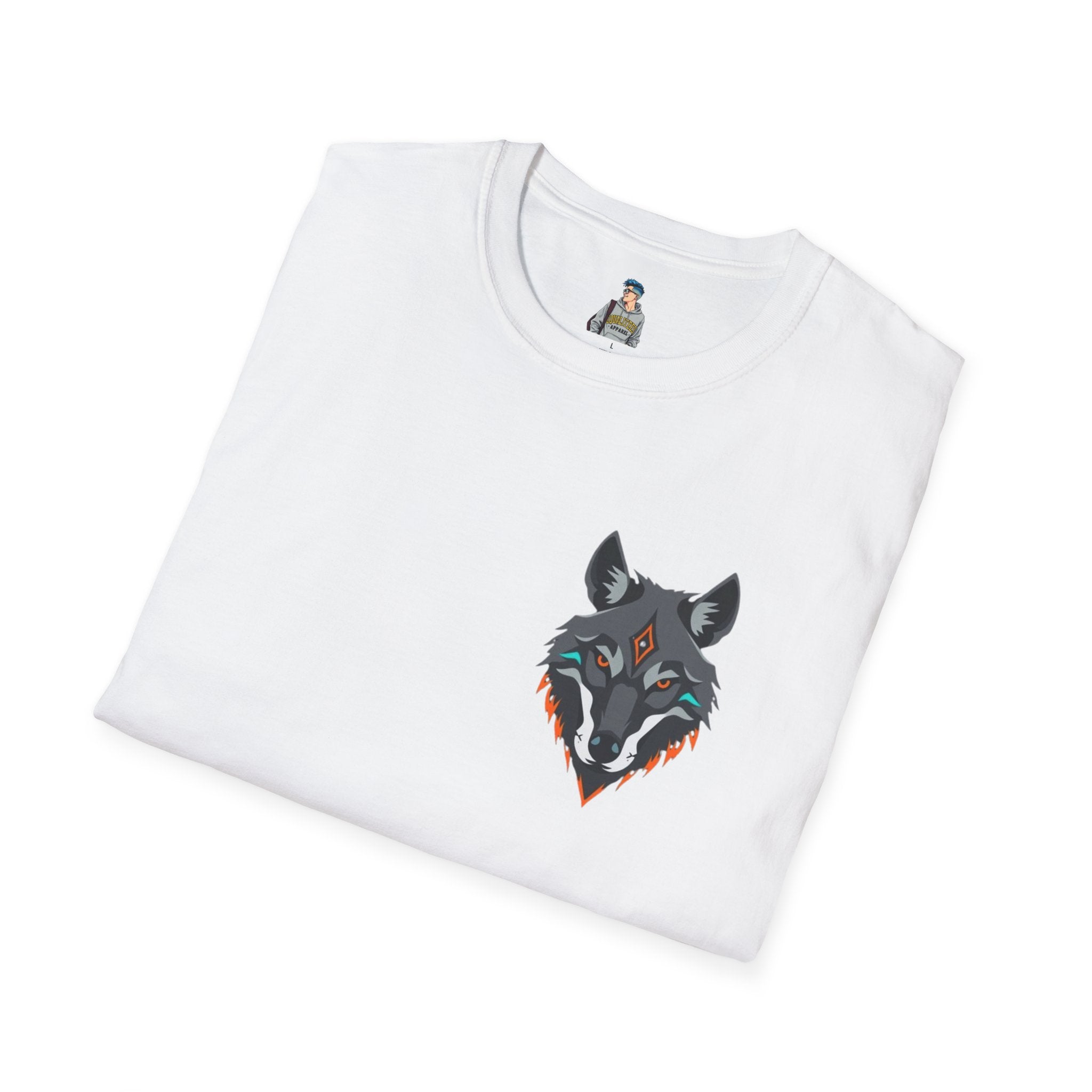 Mystical Wolf Design Unisex Softstyle T-shirt