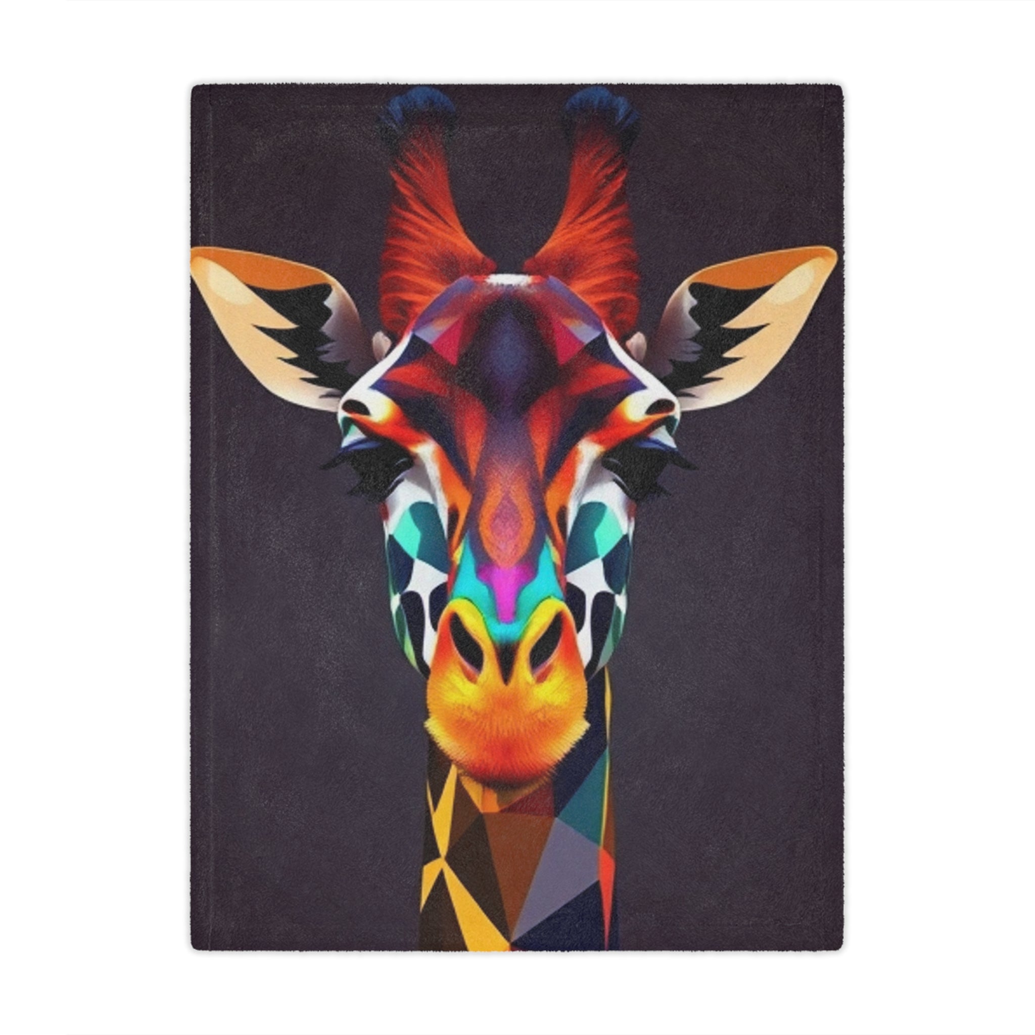 Colorful Giraffe Microfiber Blanket