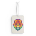 Rainbow Fractal Lion - Car Air Freshener - Eclectic and Aromatic