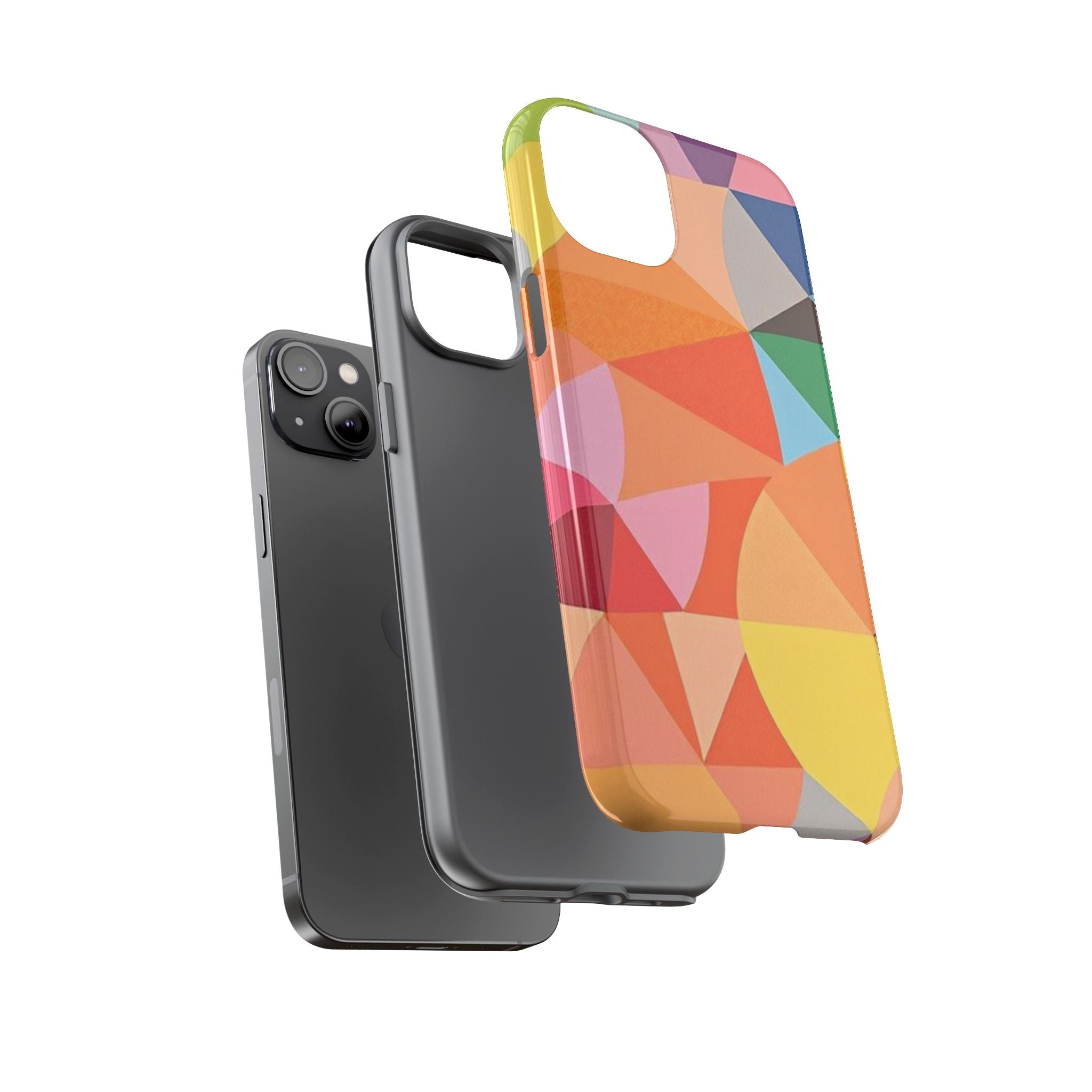 Colorful Geometric Tough Phone Case for iPhone