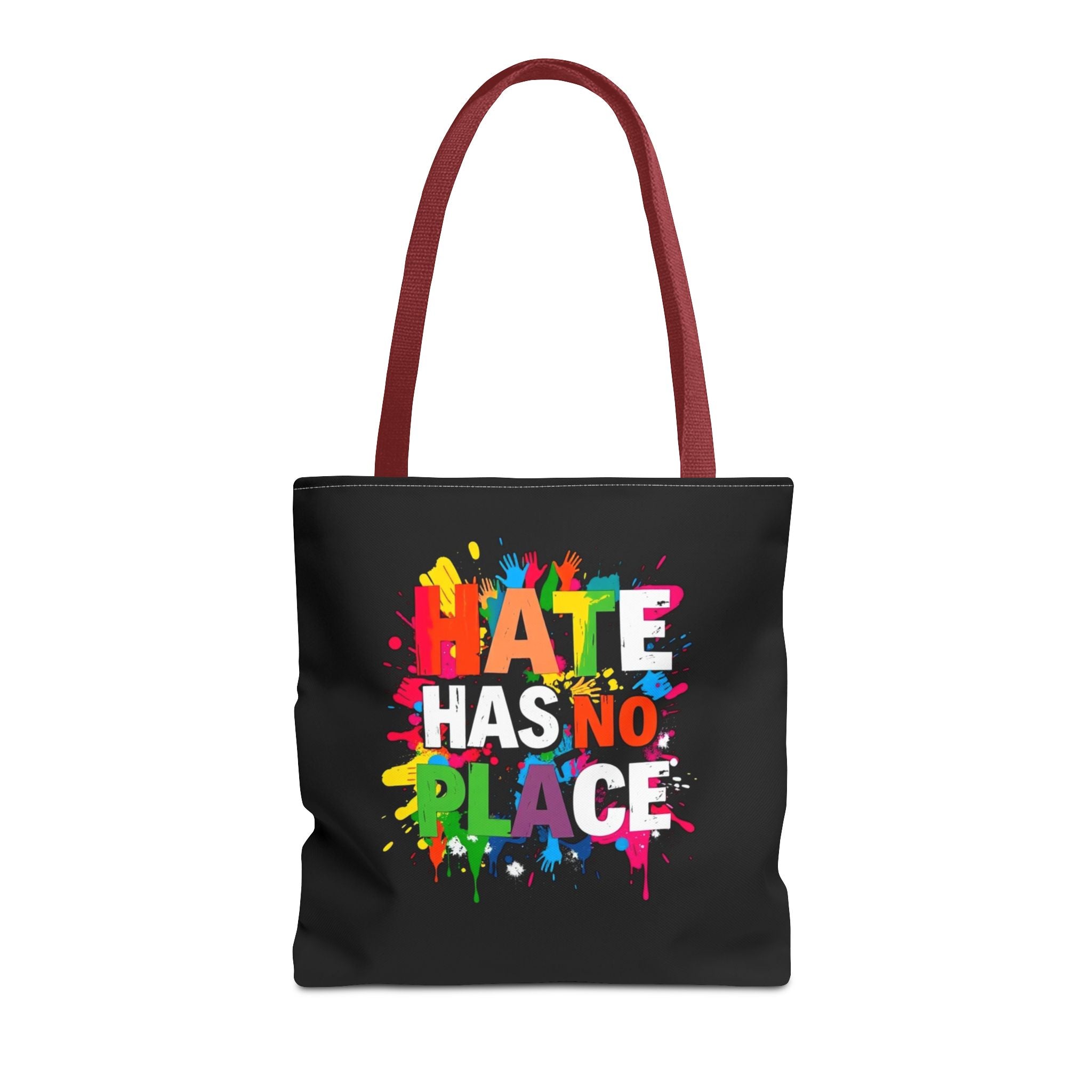 Hate Has No Place Paint Splatter Tote Bag