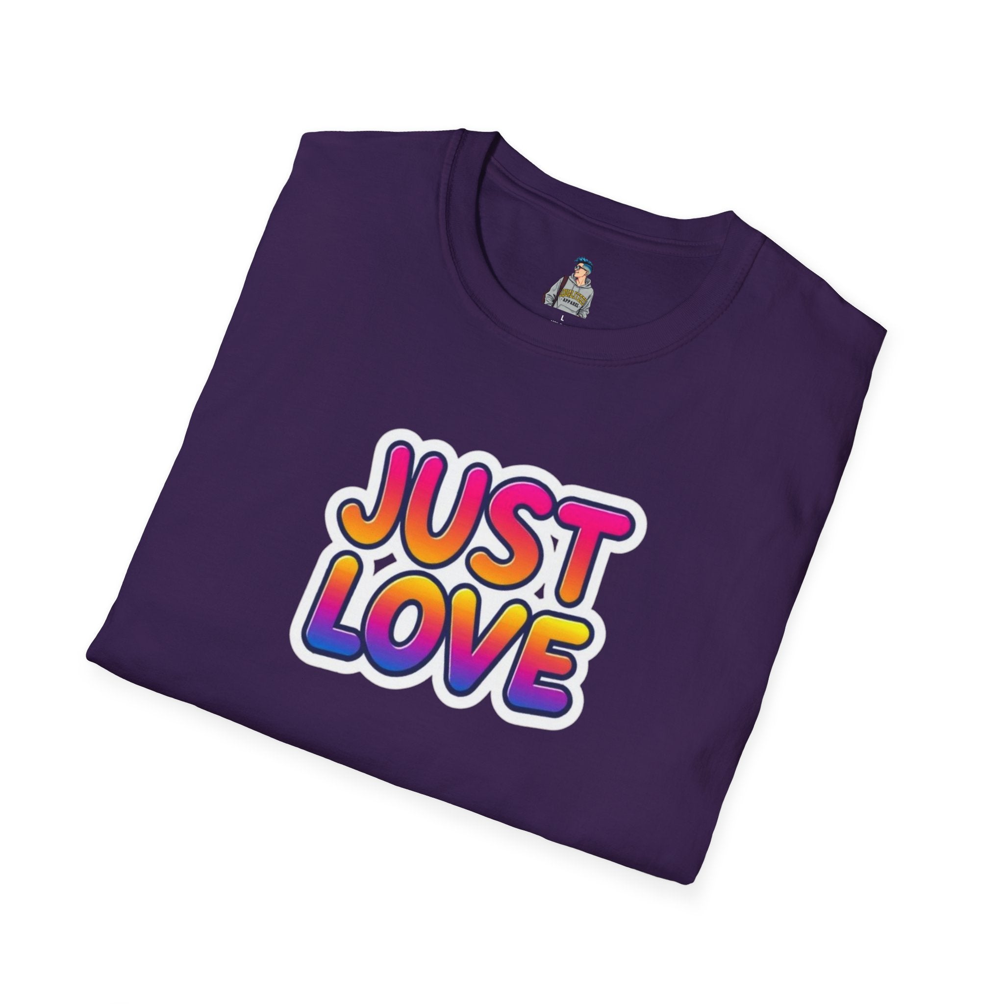 Just Love Unisex Softstyle T-Shirt | Perfect for Pride, Anniversaries, and Everyday Wear