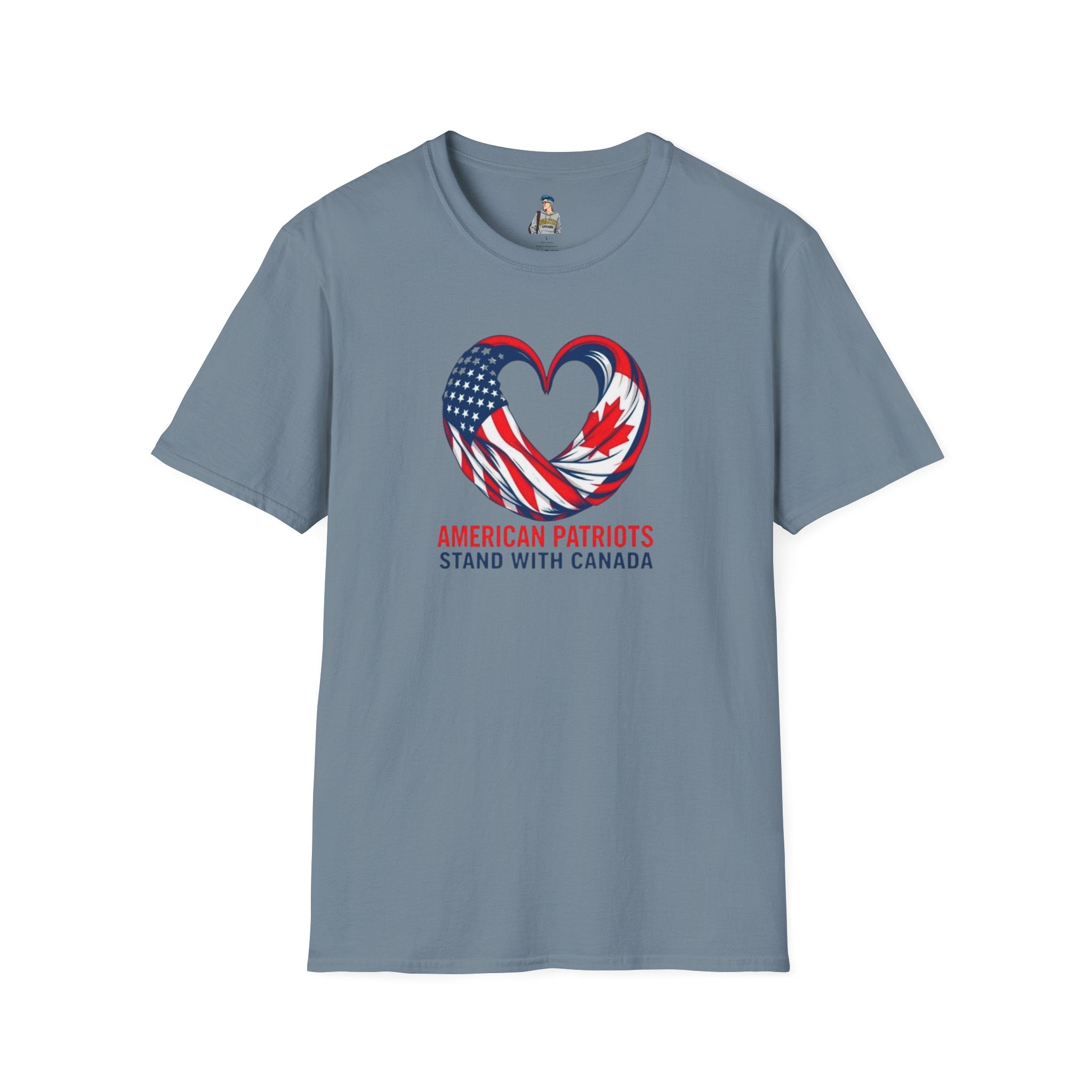 American Patriots Stand with Canada Unisex Softstyle T-Shirt