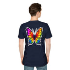 Rainbow Butterfly Cocoon Pride T-Shirt | Unisex Softstyle Tee
