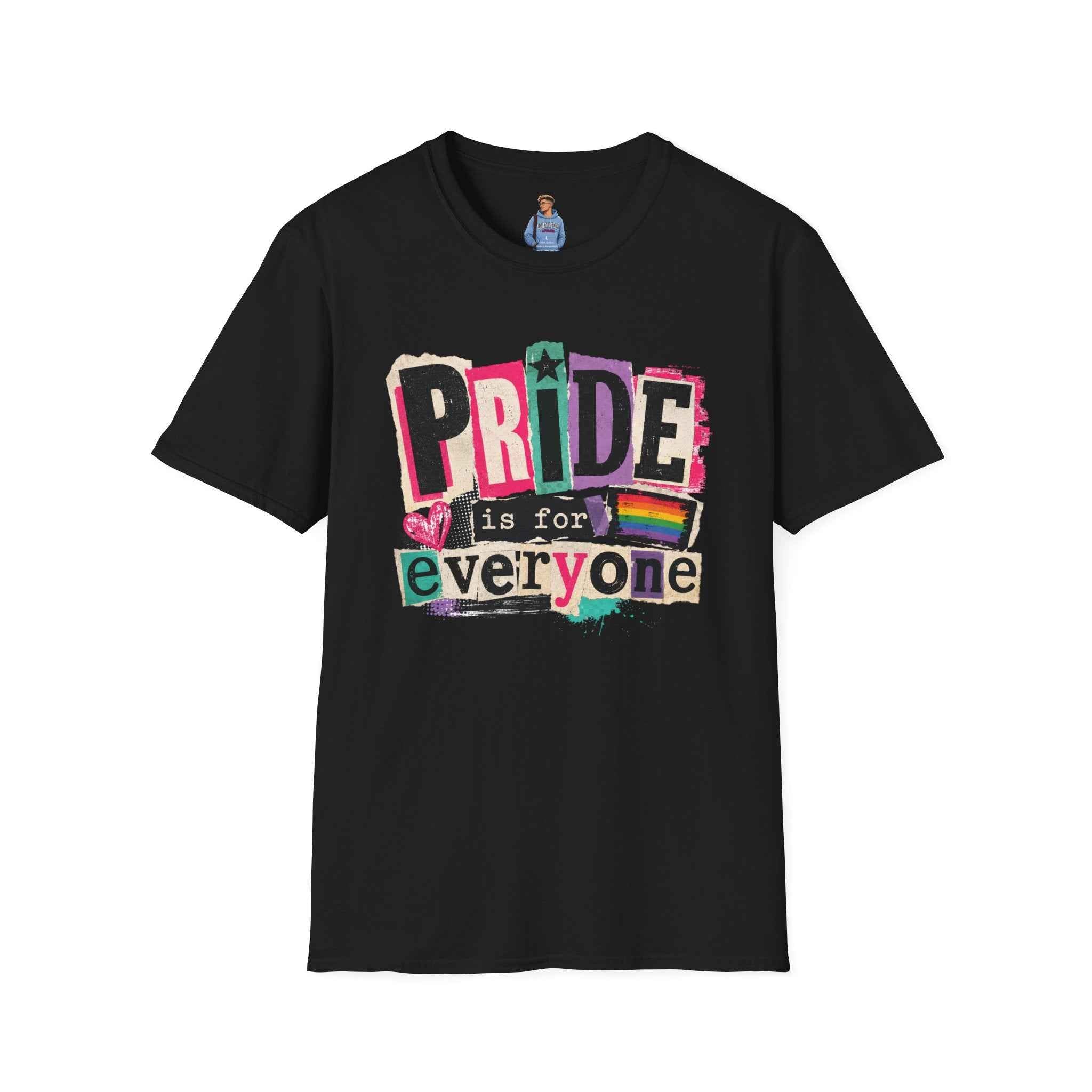 Pride Is for Everyone T-Shirt — Colorful LGBTQ+ Ally Tee