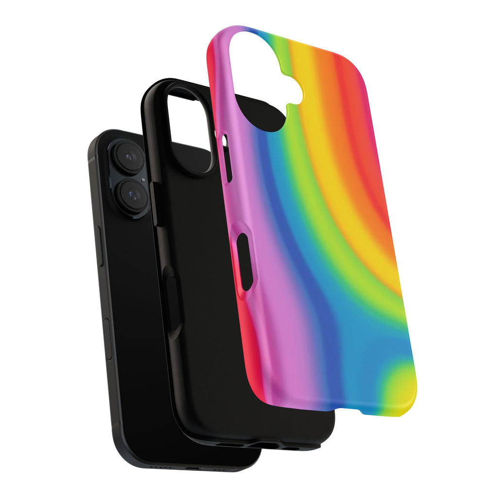 Rainbow Swirl Tough Phone Case for iPhone