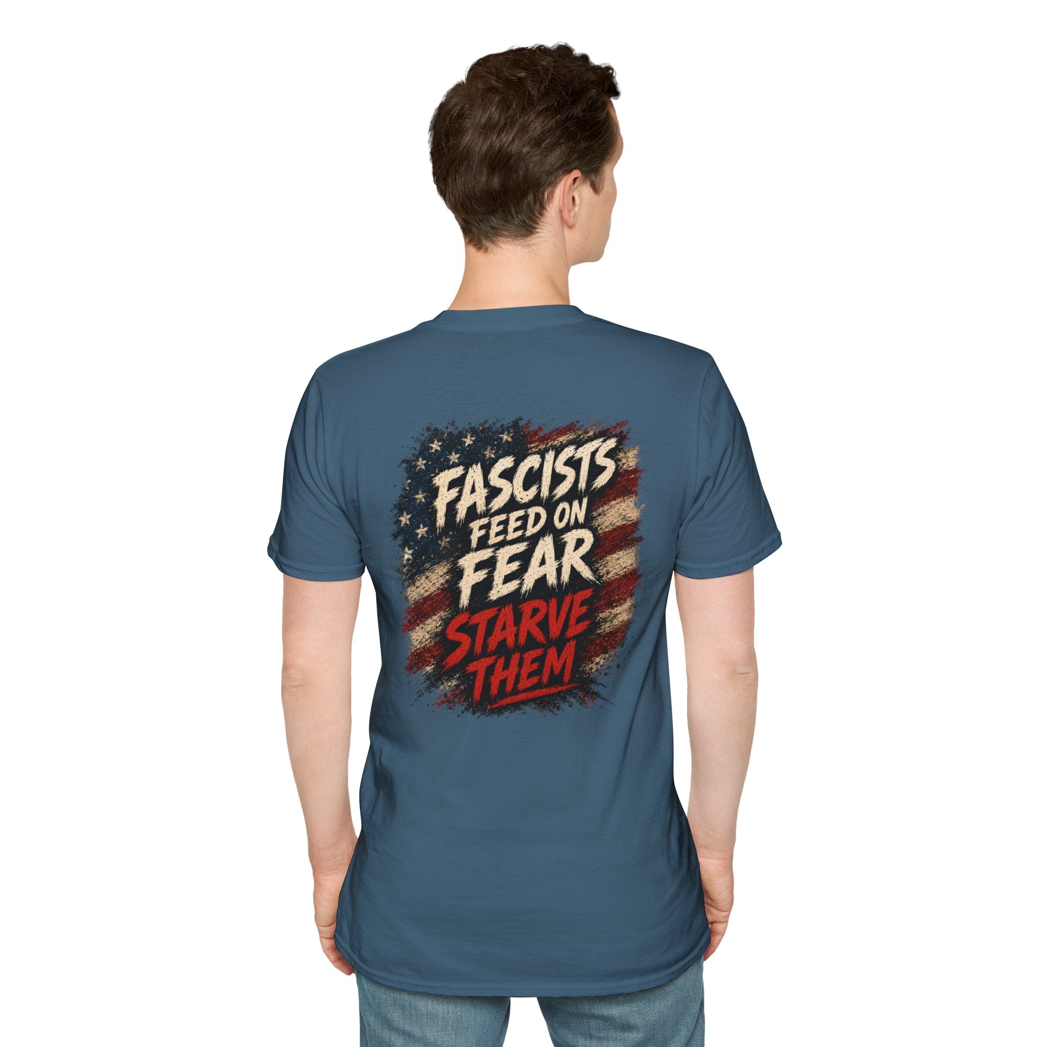 Patriots Don’t Stand For This T-Shirt — Statue of Liberty & Distressed Flag Graphic