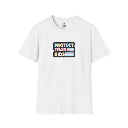 "Protect Trans Kids" Unisex Softstyle T-Shirt - Empowerment & Pride Apparel