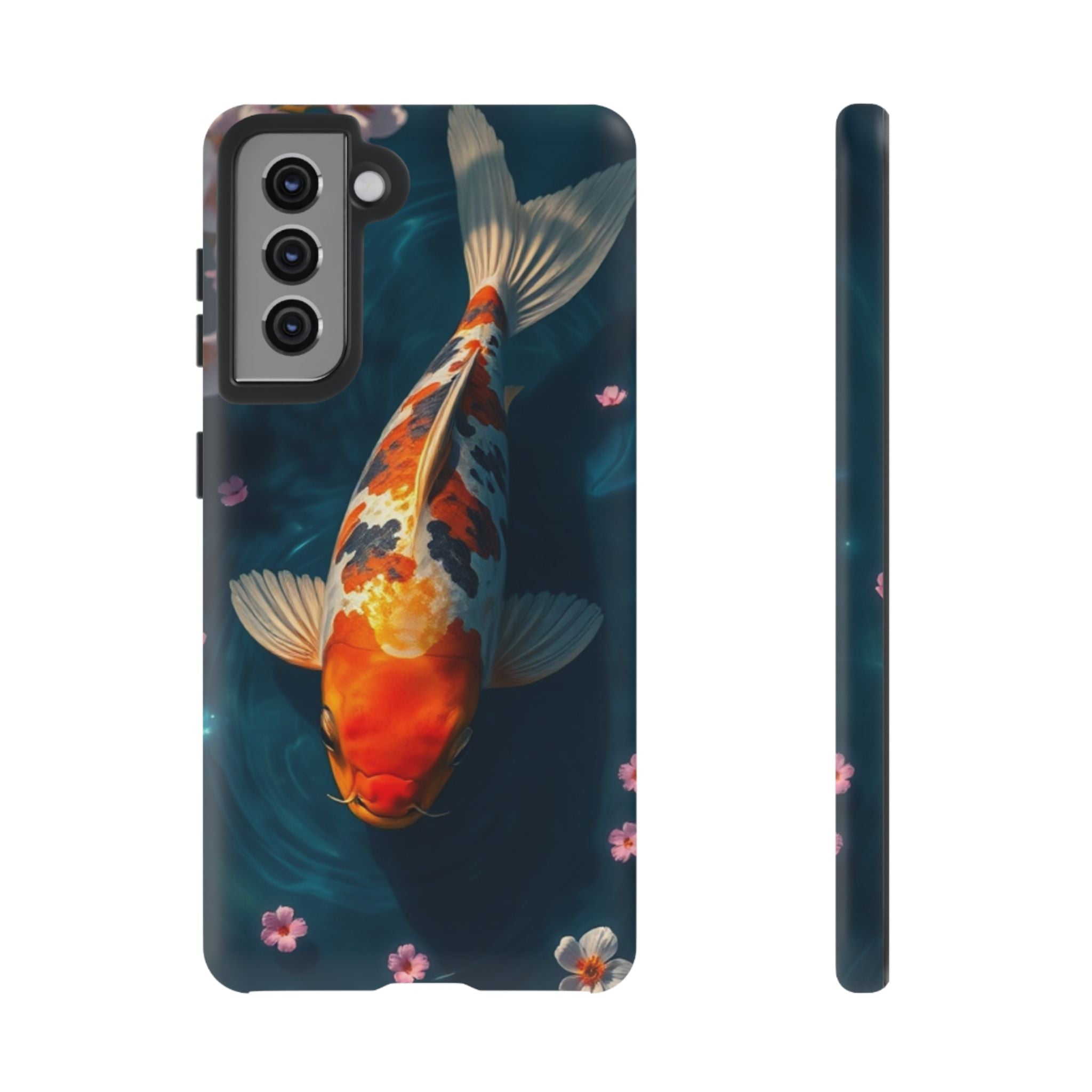 Peaceful Koi Cherry Blossom Tough Cases For Android & iPhone