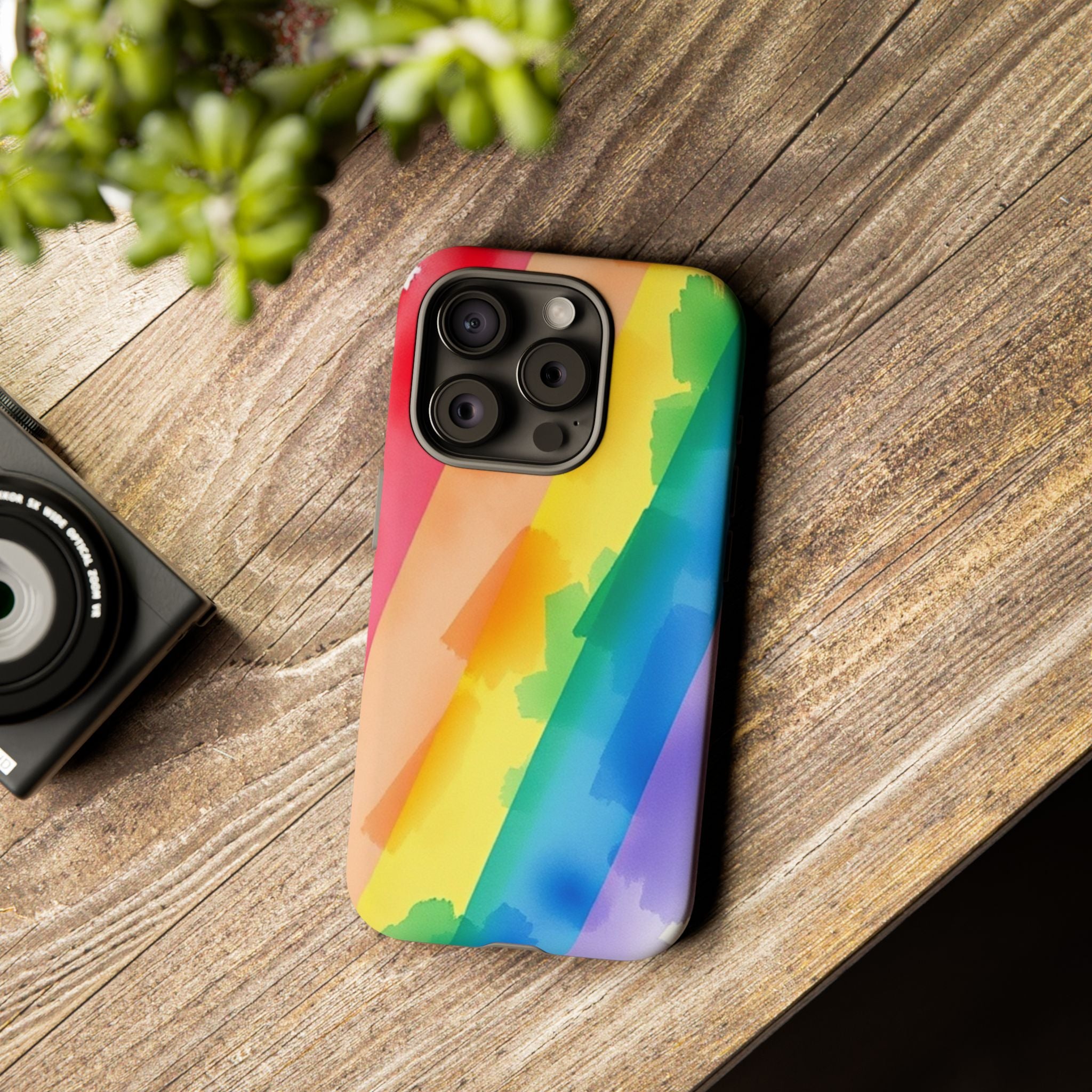 Rainbow Watercolor Art Tough Cases For Android & iPhone