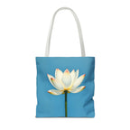 White Lily on Canvas Design - Tote Bag