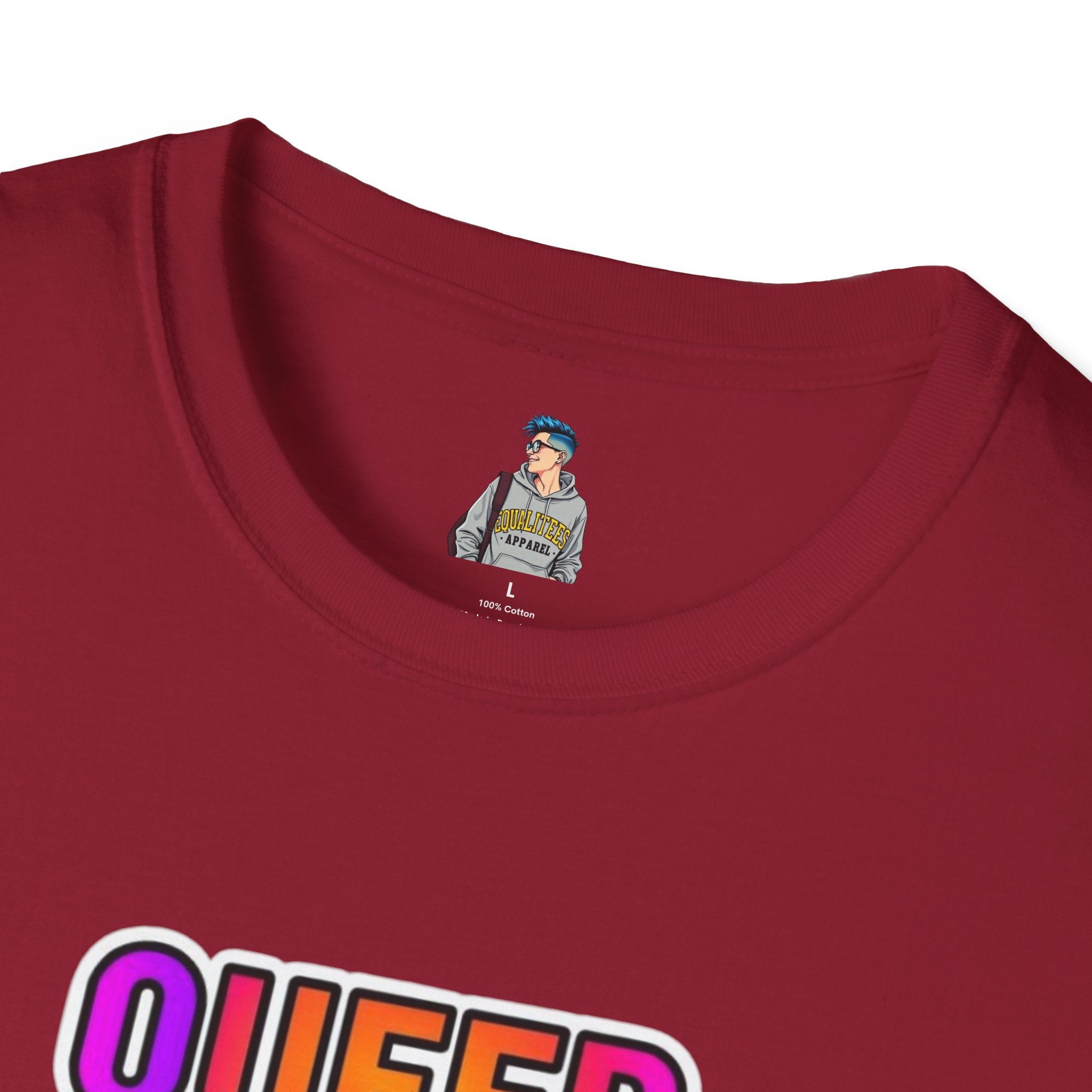 Queer Youth Exist T-Shirt | Unisex Softstyle Tee for Pride Events & Everyday Wear