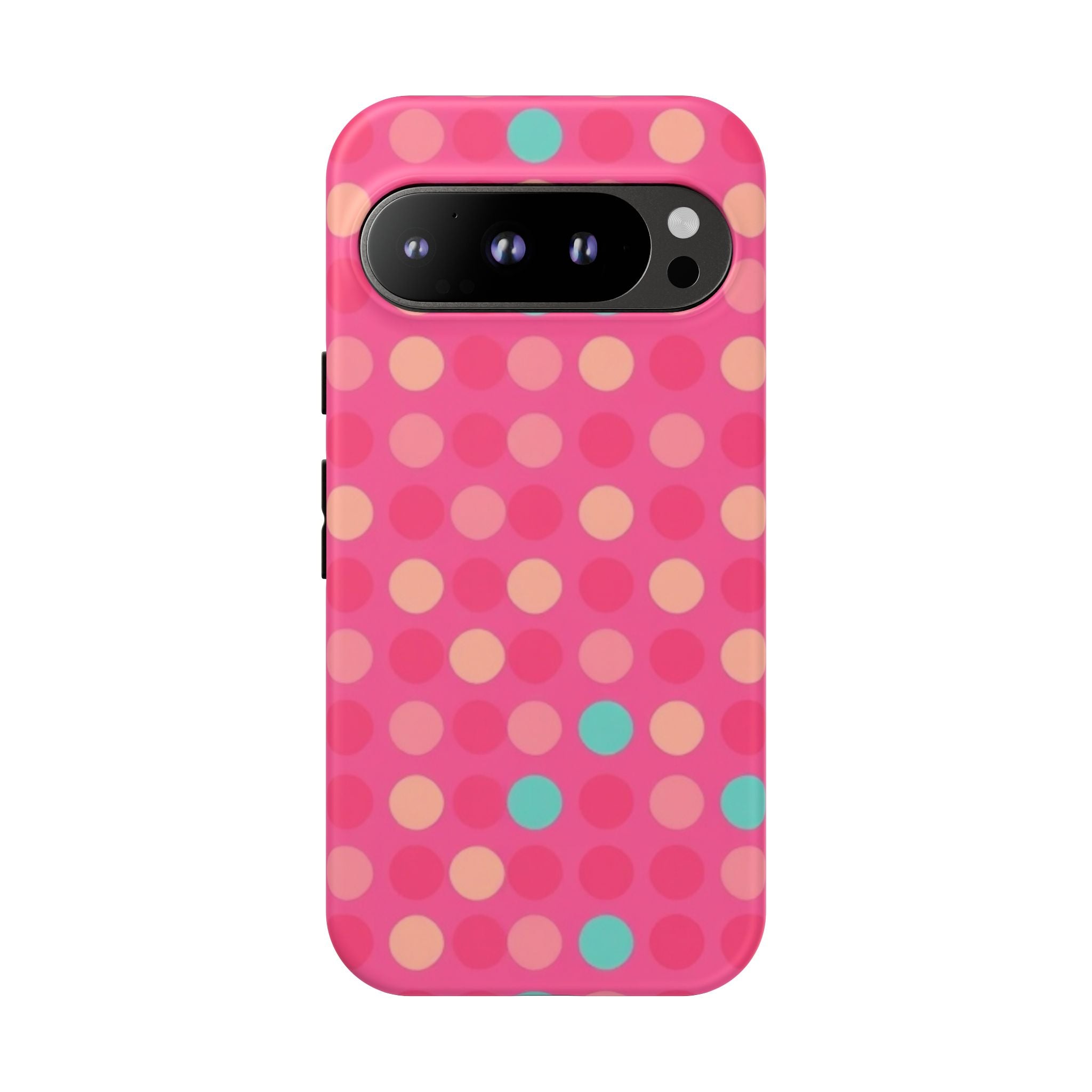 Android OR iPhone Protective Cases - Retro Polka Dots Pattern Tough Case