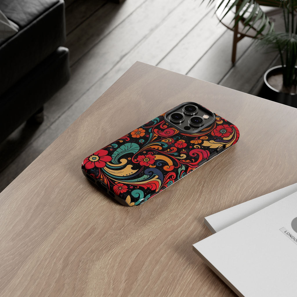Floral Paisley Tough Case for iPhone — Vibrant Protective Phone Cover