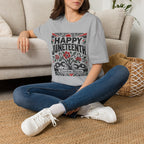 Juneteenth T-Shirt — "Happy Juneteenth" Floral Freedom Tee