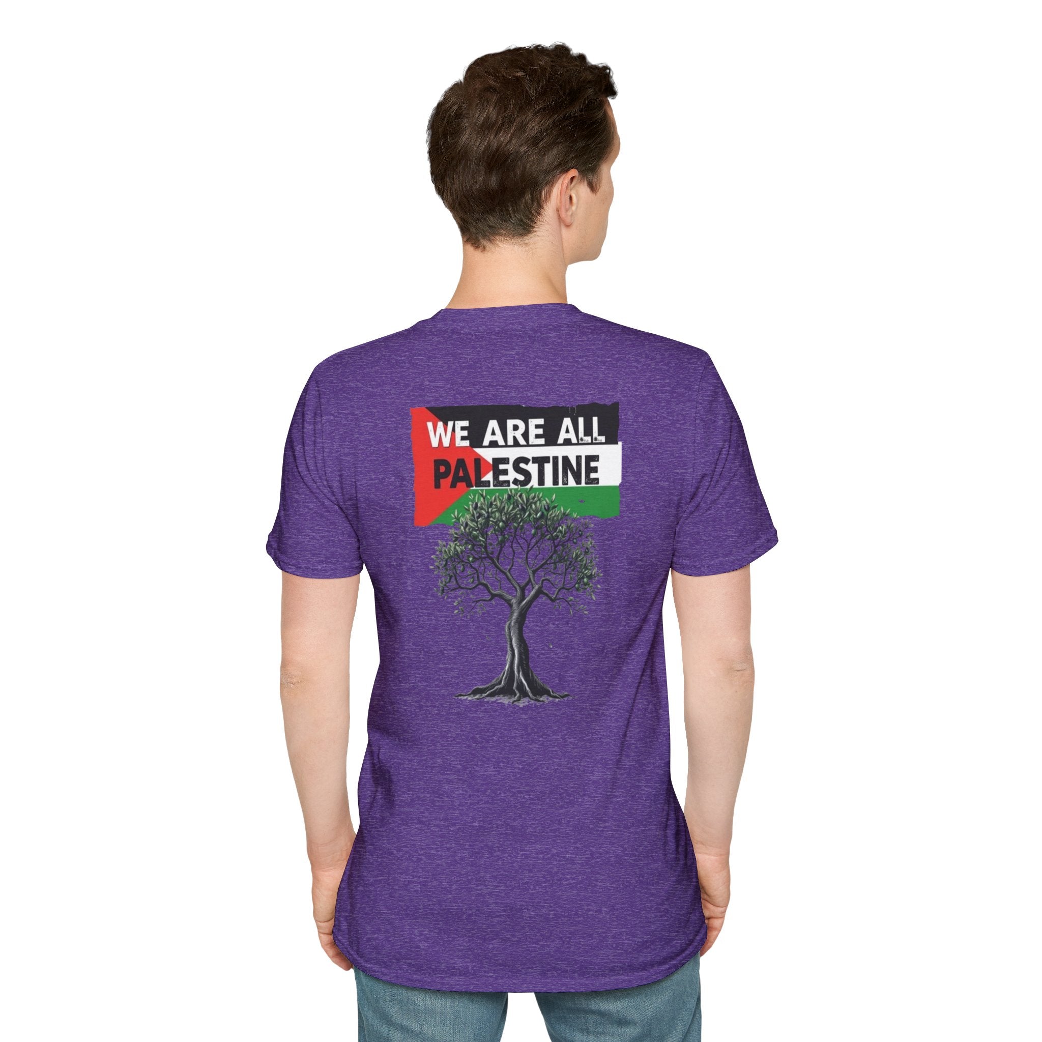 Unisex Softstyle T-Shirt: Stand with Gaza & We Are All Palestine Graphic Tee