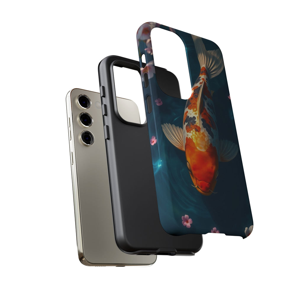 Peaceful Koi Cherry Blossom Tough Cases For Android & iPhone