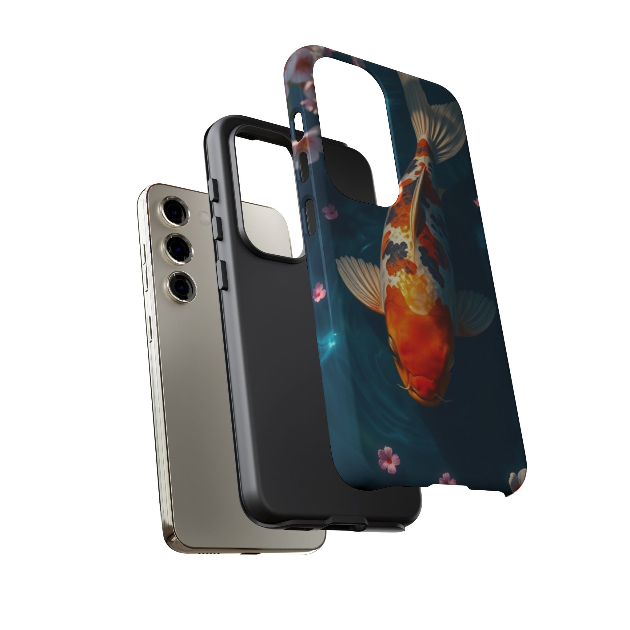 Peaceful Koi Cherry Blossom Tough Cases For Android & iPhone